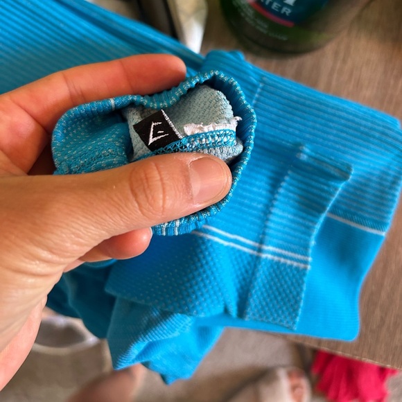 Gymshark Blue Women's ultra seamless high waisted Leggings - Picture 8 of 9